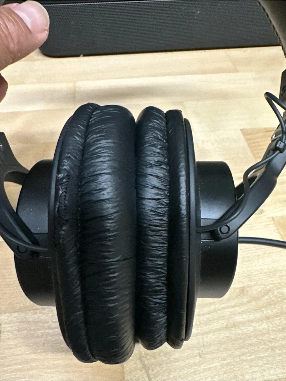 Sony Black Over-Ear Headphones with Blue Accent